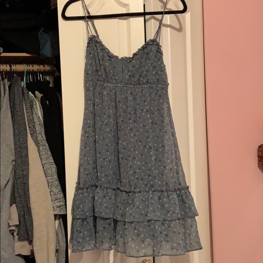 American Eagle Chiffon Ruffled Dress